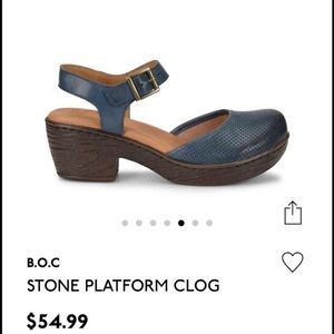 B.O.C Stone platform clog